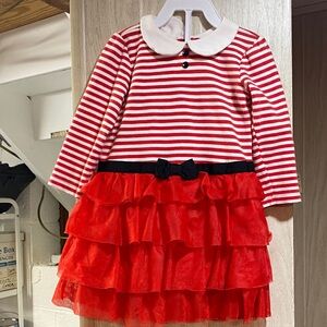Gymboree Red and White Striped Dress